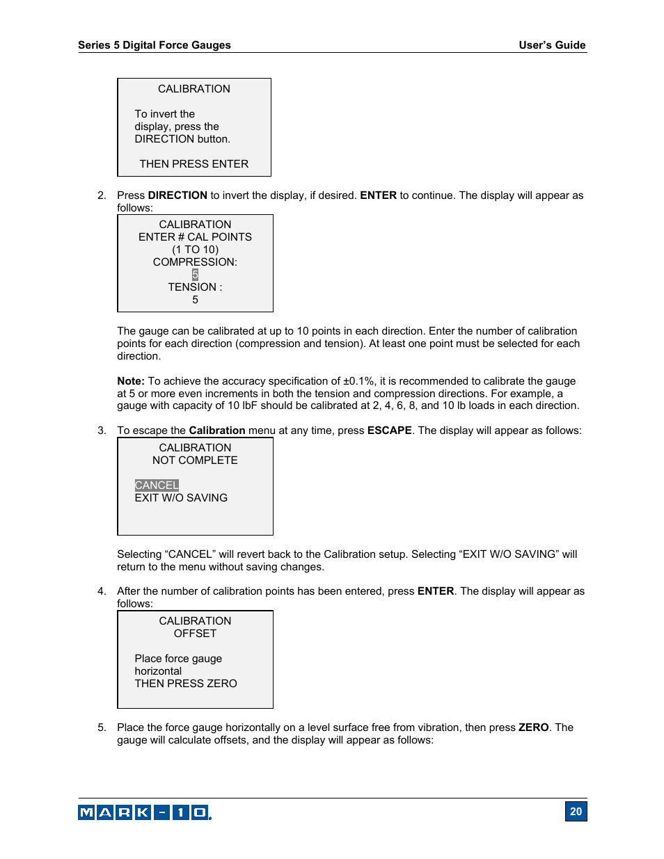 Checkline Series-5 User Manual | Page 21 / 34