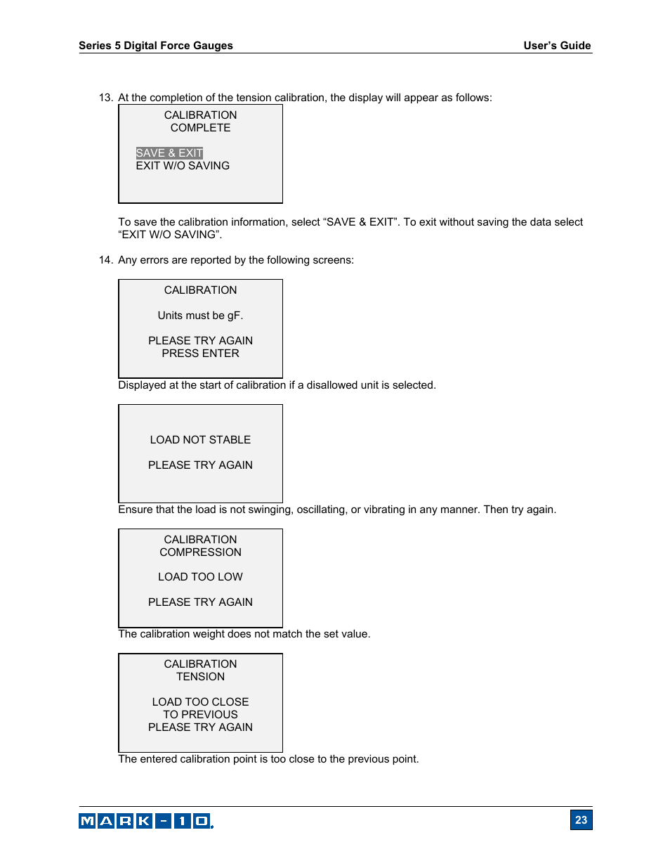 Checkline Series-5 User Manual | Page 24 / 34