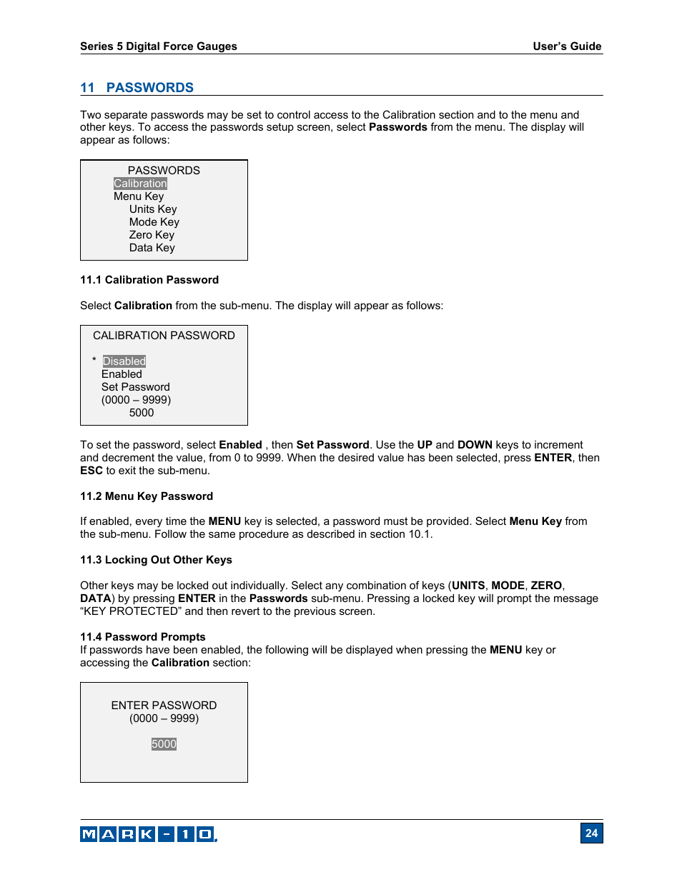 Checkline Series-5 User Manual | Page 25 / 34