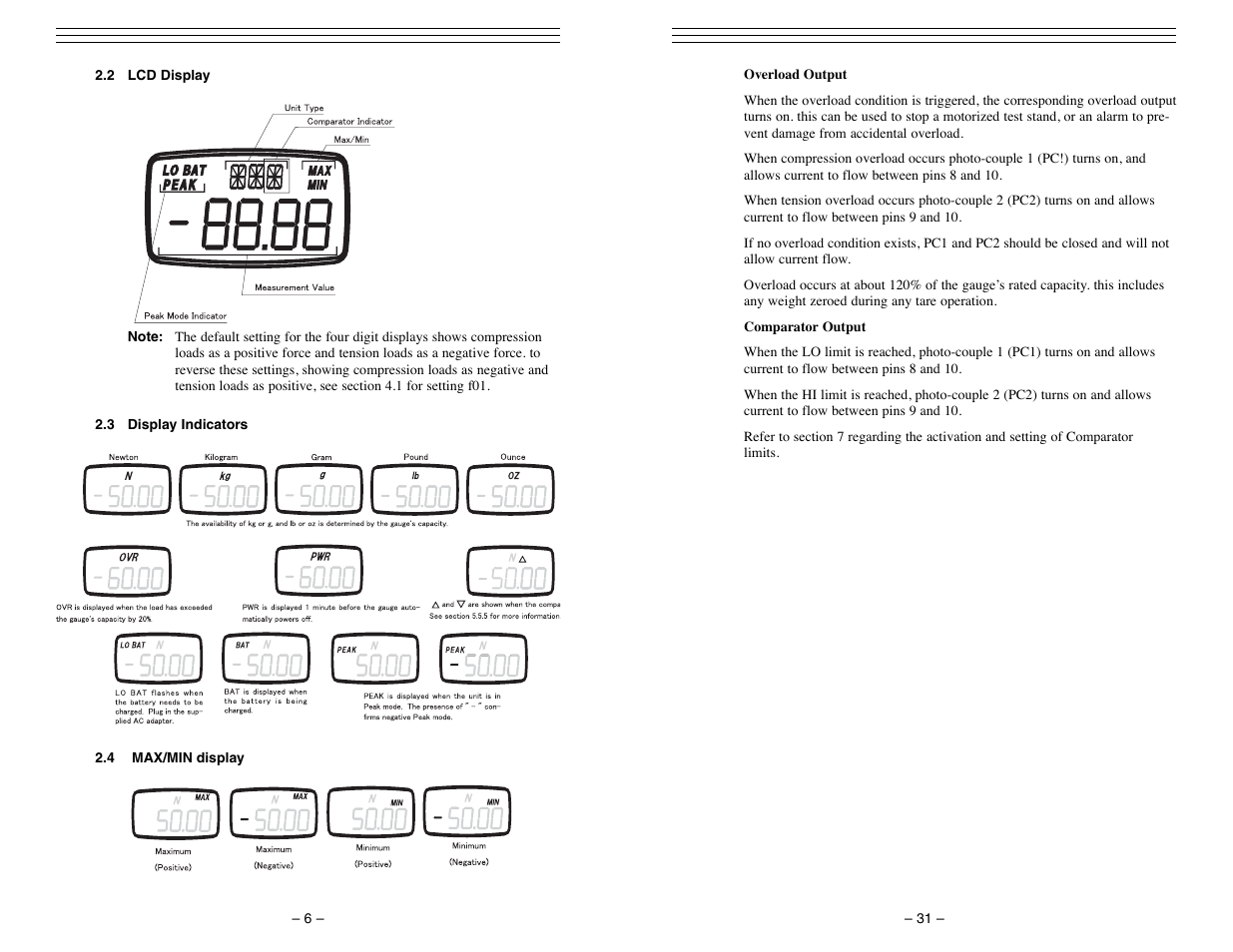 Checkline FGV-XY User Manual | Page 6 / 19