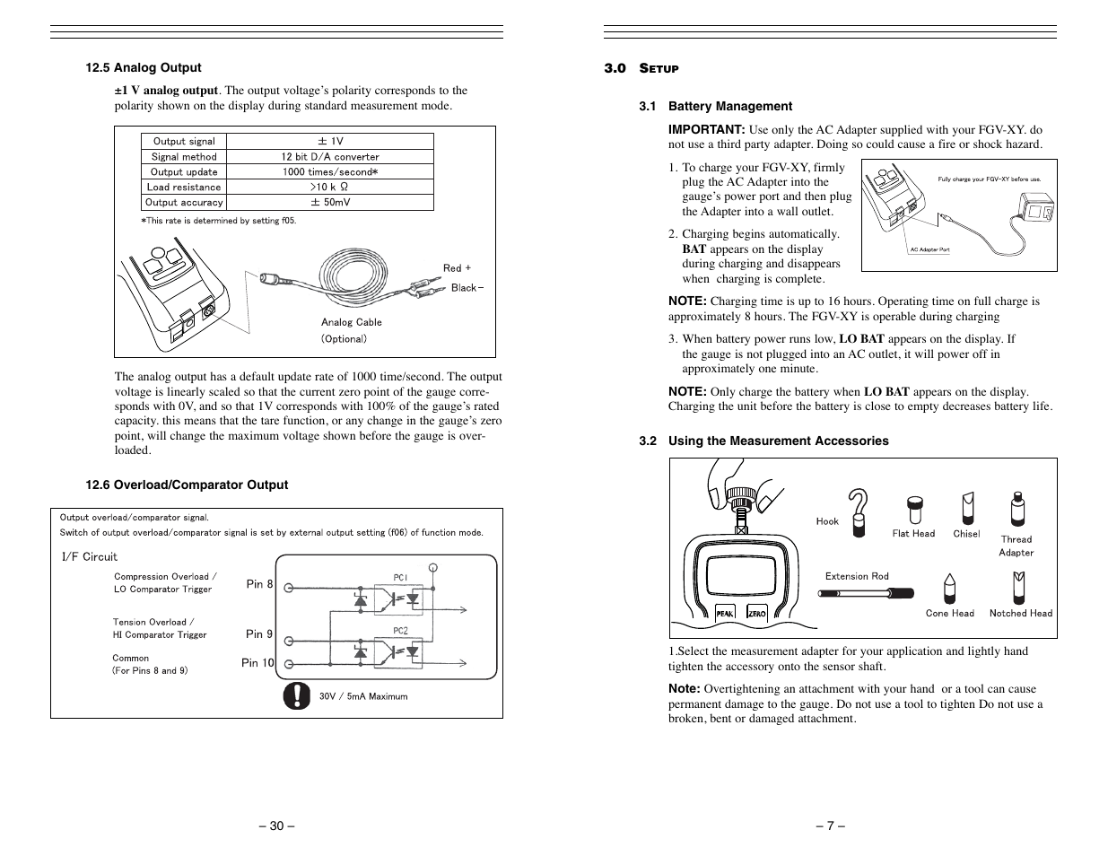 Checkline FGV-XY User Manual | Page 7 / 19