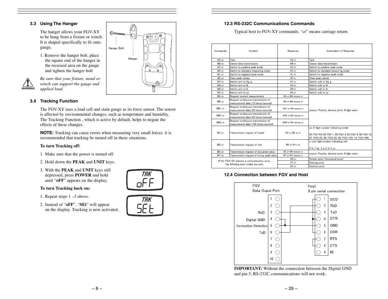 Checkline FGV-XY User Manual | Page 8 / 19