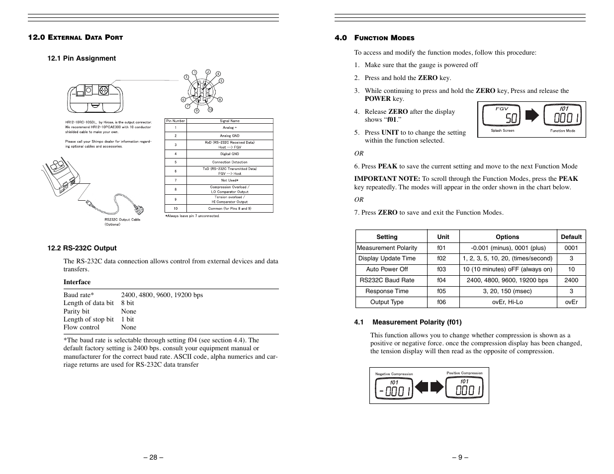 Checkline FGV-XY User Manual | Page 9 / 19