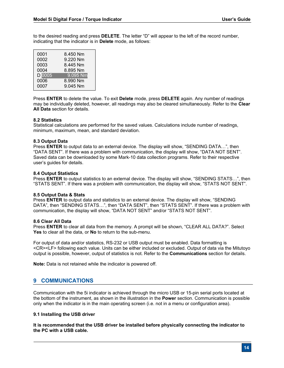 Checkline Series-5I User Manual | Page 15 / 32