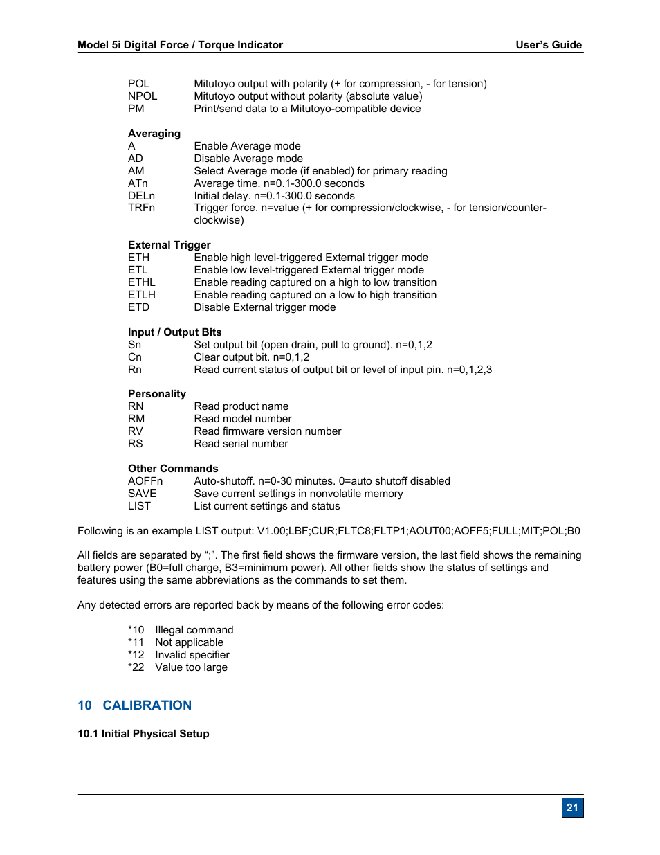 Checkline Series-5I User Manual | Page 22 / 32