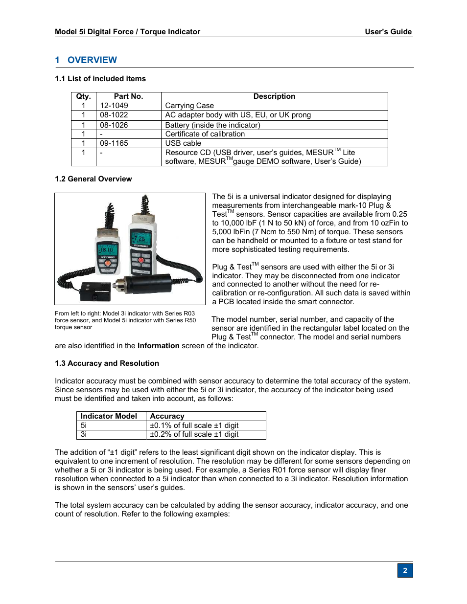 1 overview | Checkline Series-5I User Manual | Page 3 / 32