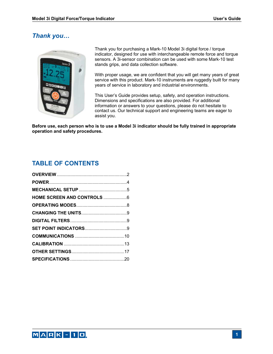 Checkline Series-3I User Manual | Page 2 / 24