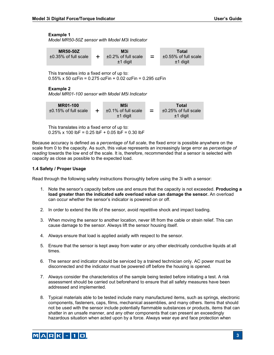 Checkline Series-3I User Manual | Page 4 / 24