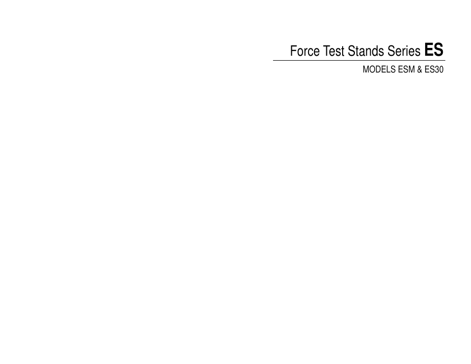 Checkline ESM User Manual | 6 pages