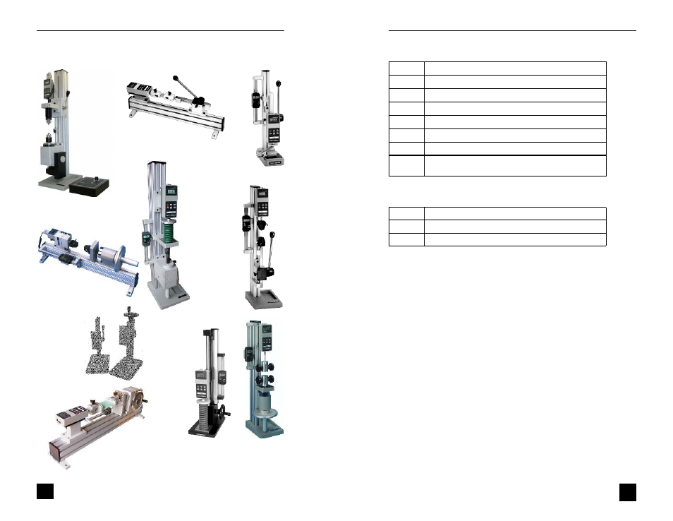 Other test stands by mark-10, List of included items | Checkline ESM User Manual | Page 3 / 6