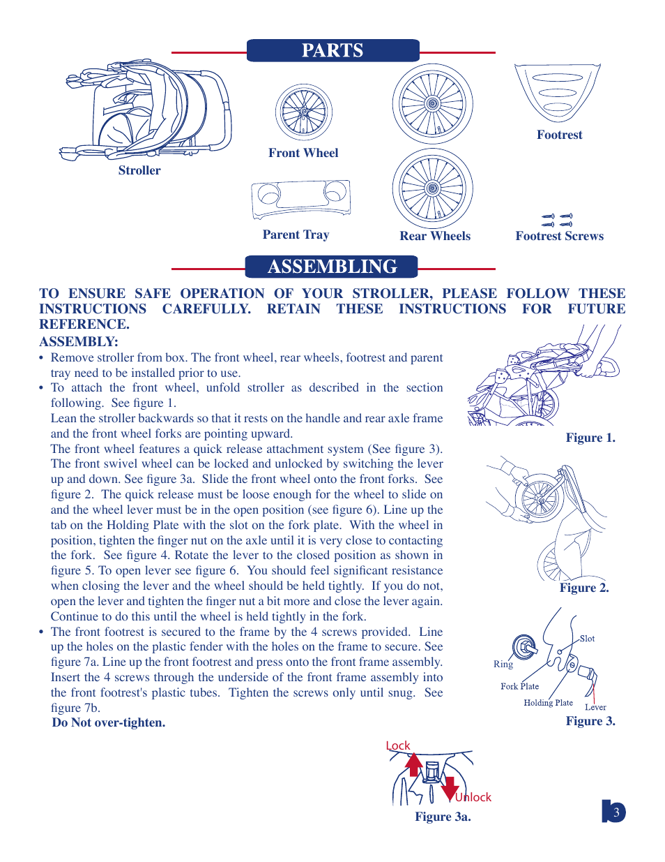 Baby Trend Expedition Jogging Stroller 9100 User Manual | Page 3 / 8
