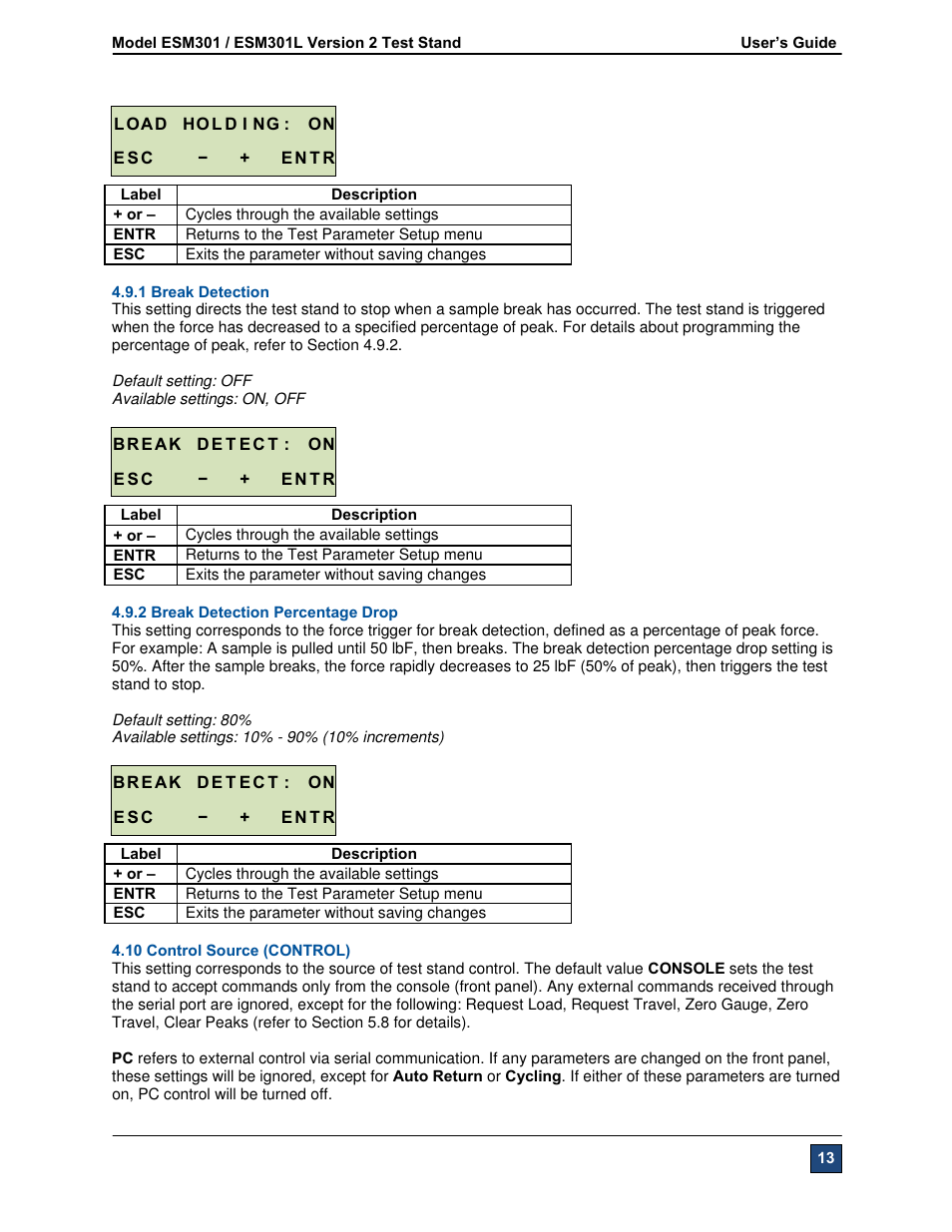 Checkline ESM301 User Manual | Page 13 / 27