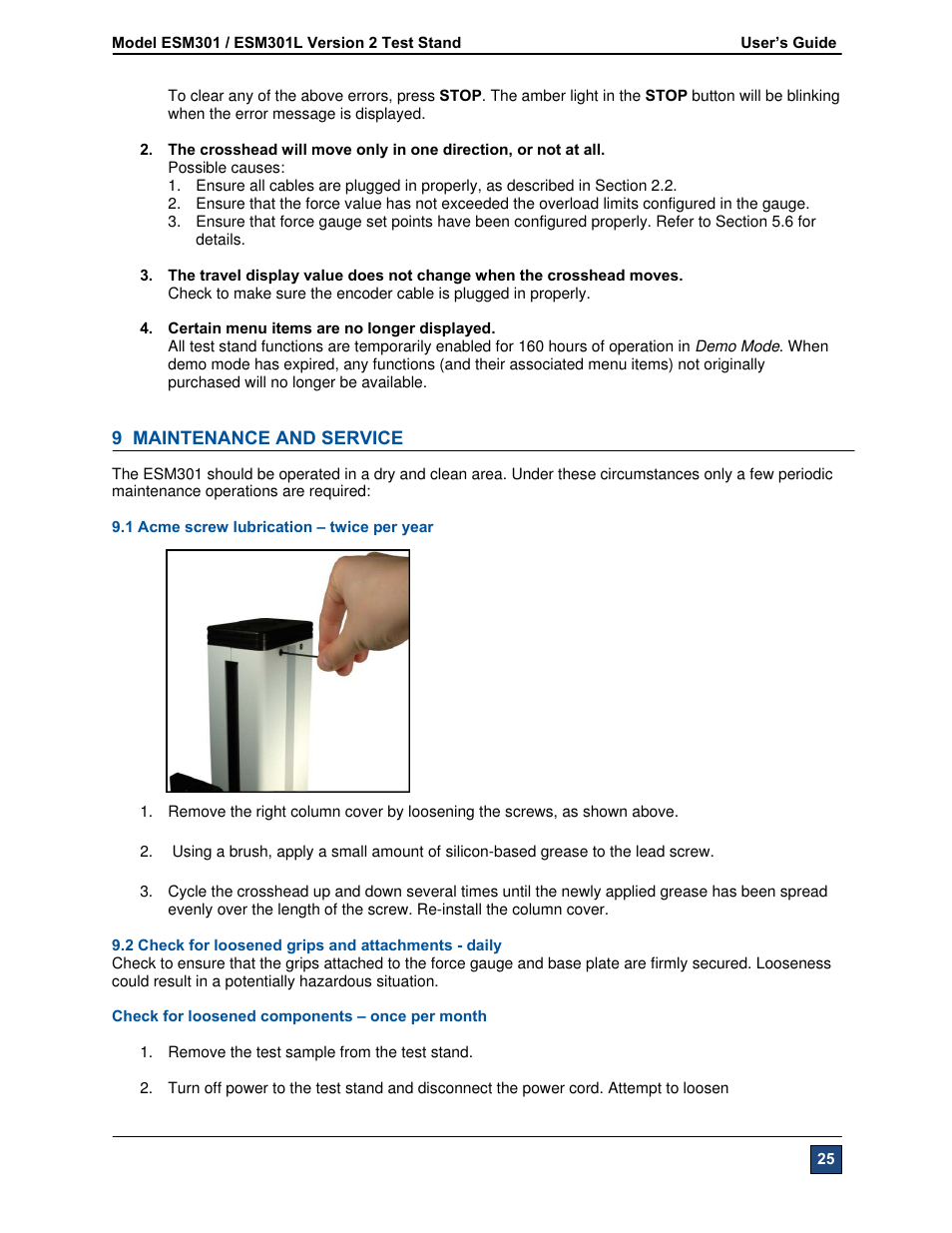 Checkline ESM301 User Manual | Page 25 / 27