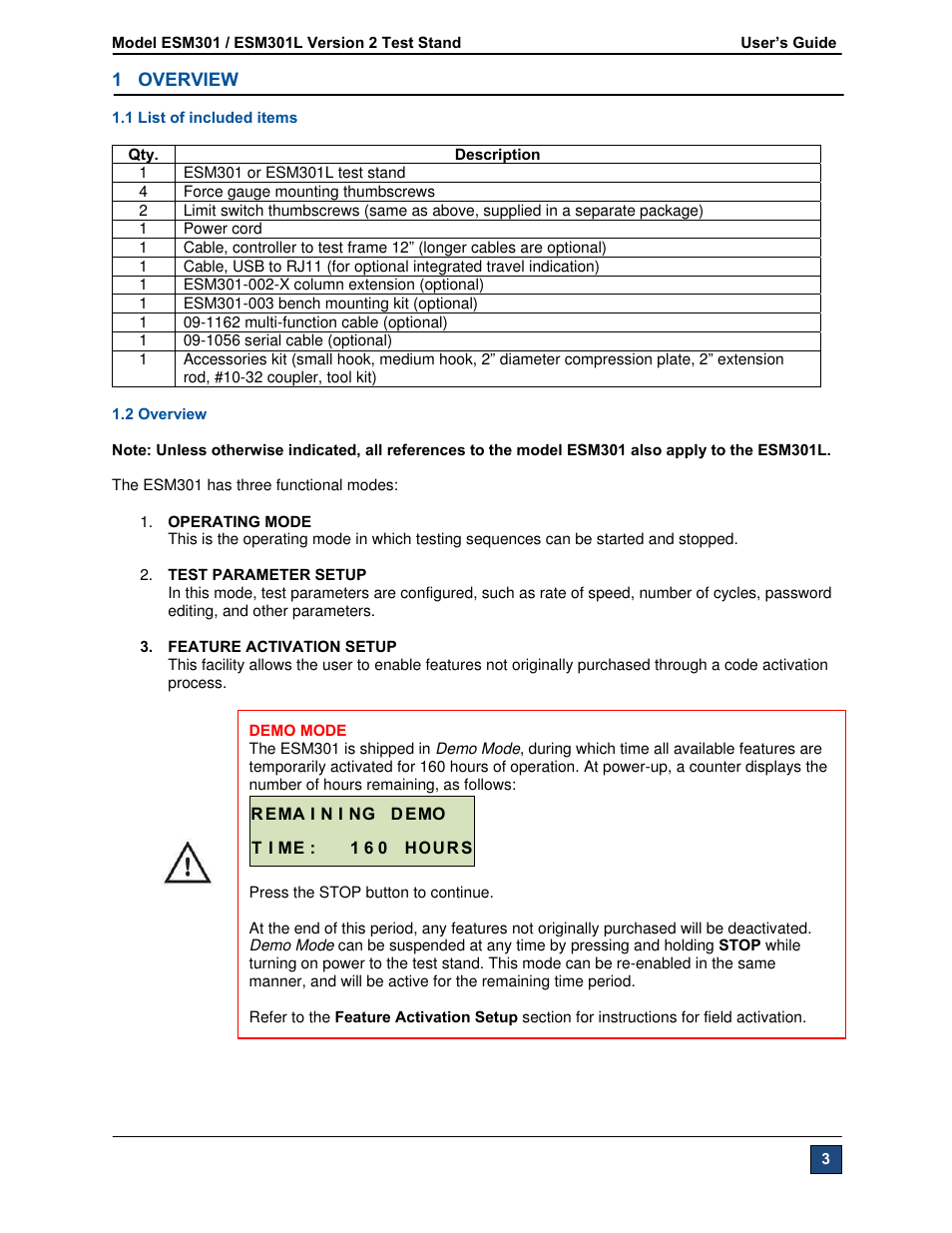 Checkline ESM301 User Manual | Page 3 / 27