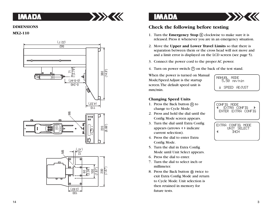 Check the following before testing | Checkline MX2 User Manual | Page 3 / 8