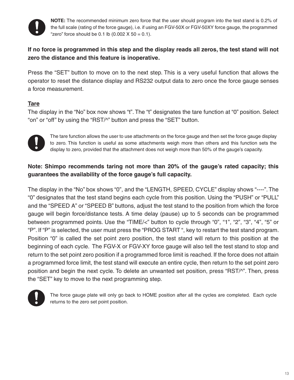 Checkline FGS-100PV User Manual | Page 13 / 20