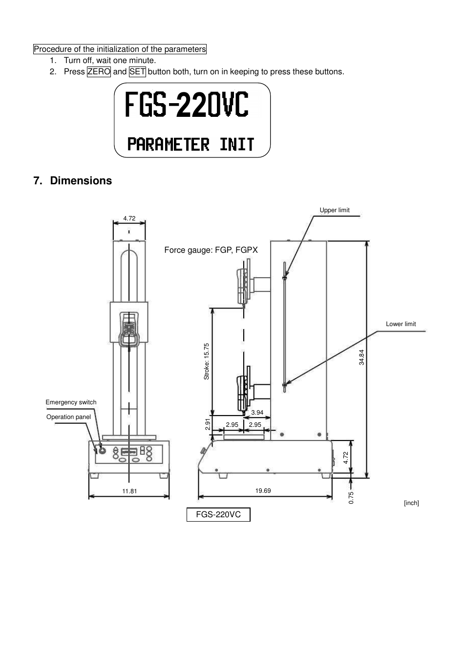 Dimensions | Checkline FGS-220VC User Manual | Page 30 / 33