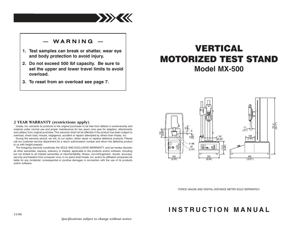 Checkline MX-500 User Manual | 4 pages