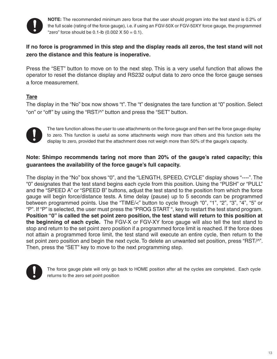 Checkline FGS-100PX User Manual | Page 13 / 20