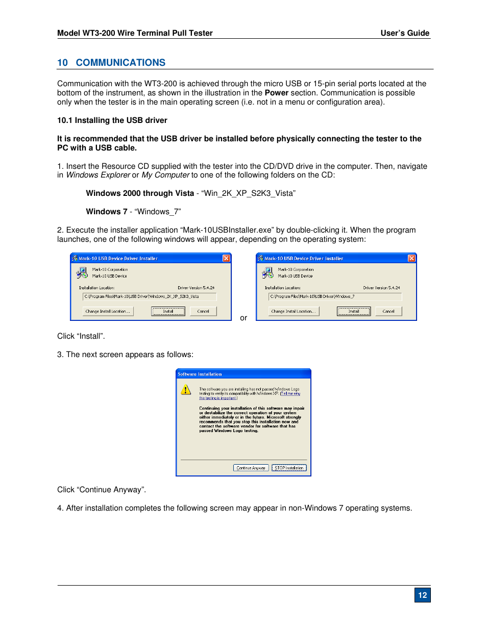 Checkline WT3-200 User Manual | Page 13 / 29