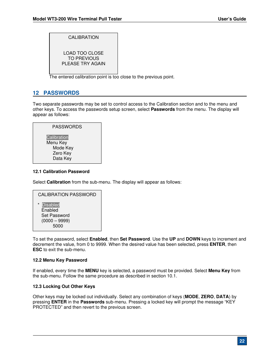 Checkline WT3-200 User Manual | Page 23 / 29