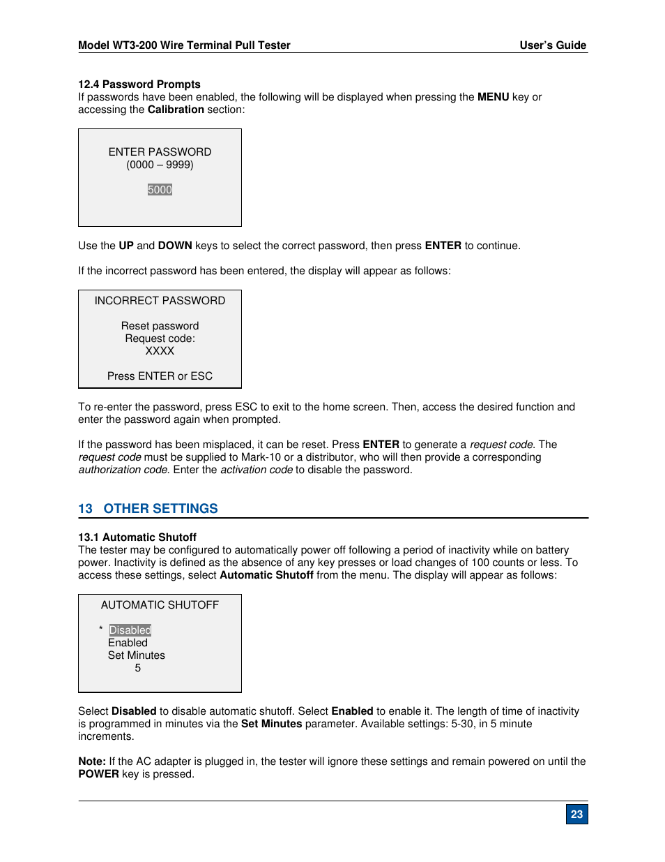 Checkline WT3-200 User Manual | Page 24 / 29