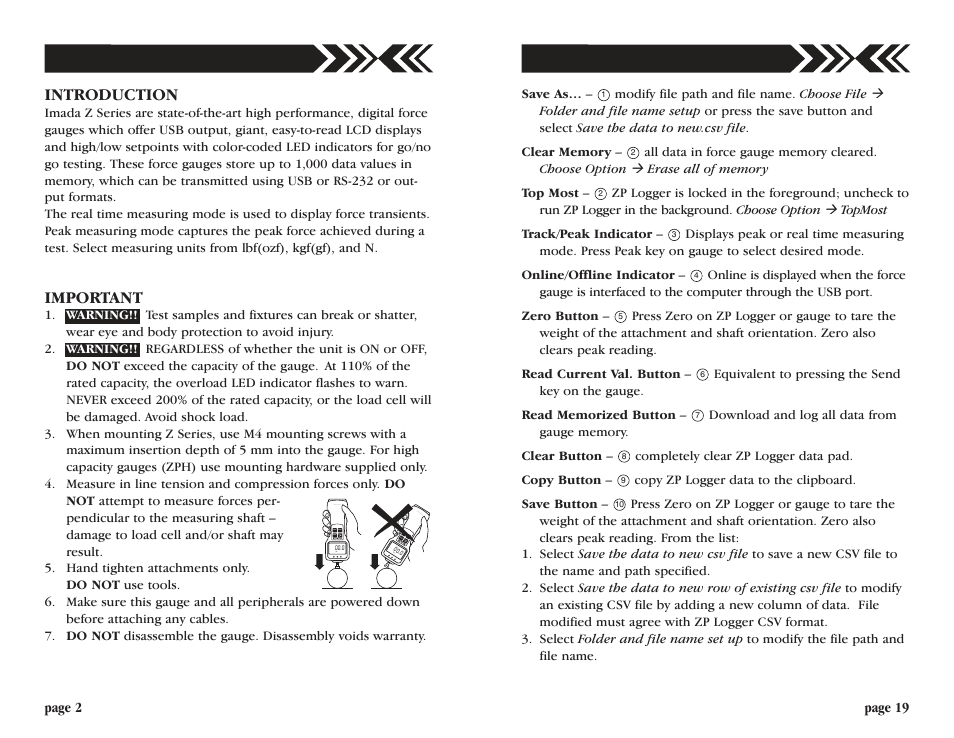 Checkline ZP User Manual | Page 2 / 10