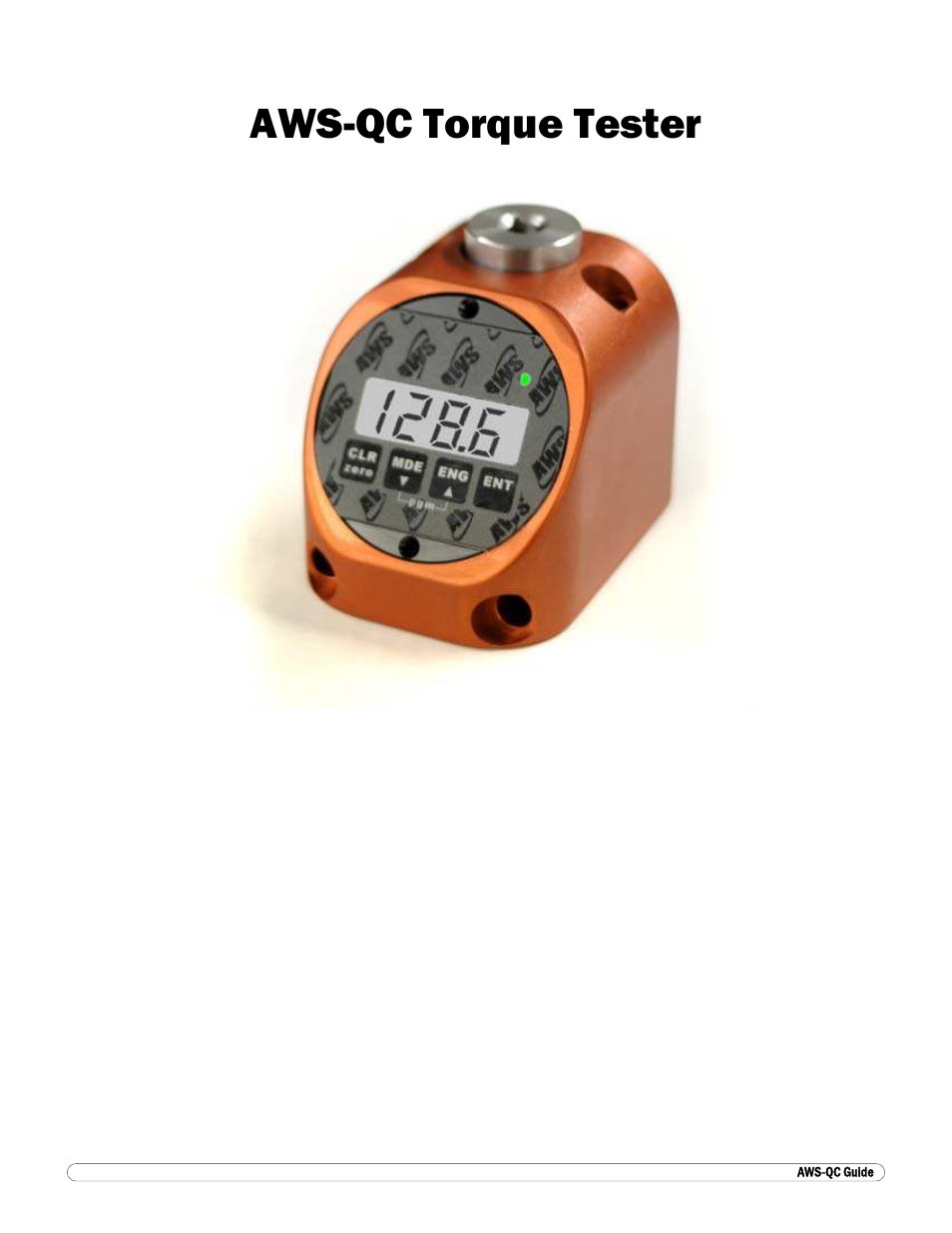 Aws-qc torque tester | Checkline TT-QC User Manual | Page 10 / 10
