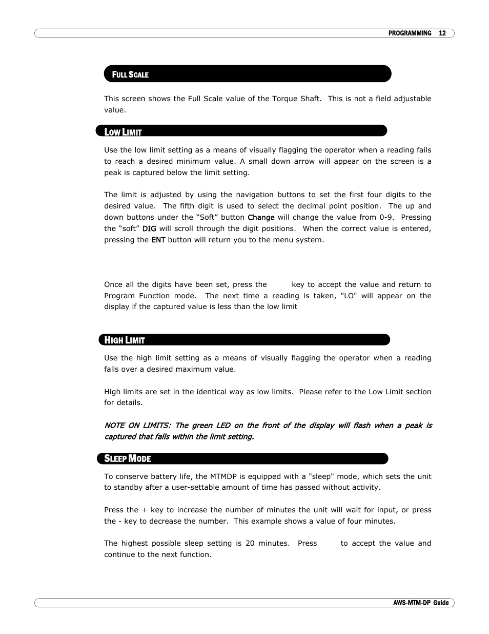 Checkline MTM User Manual | Page 13 / 14