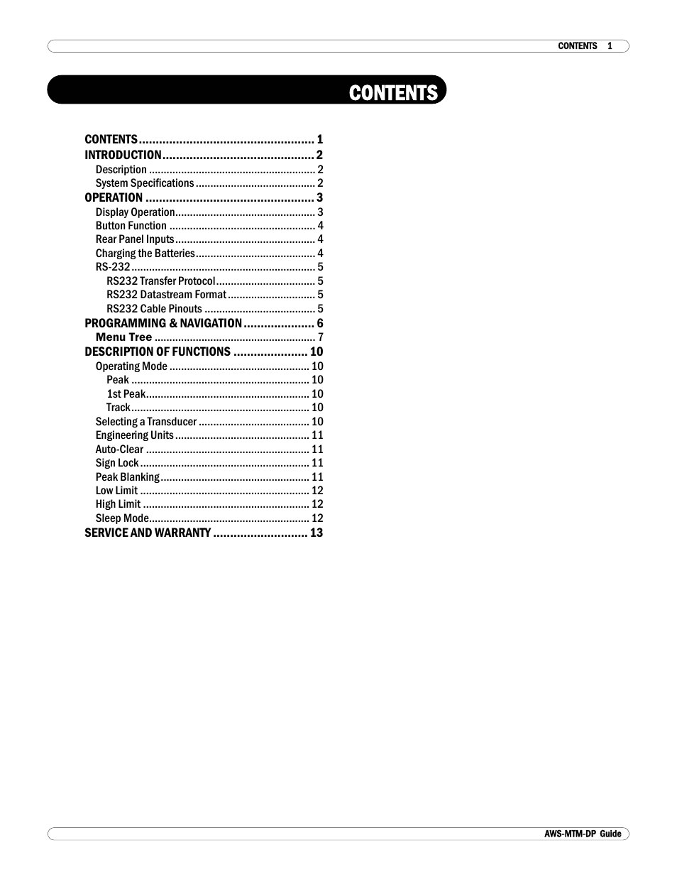 Checkline MTM User Manual | Page 2 / 14