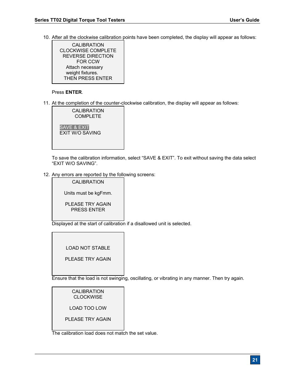 Checkline TT02 User Manual | Page 22 / 28