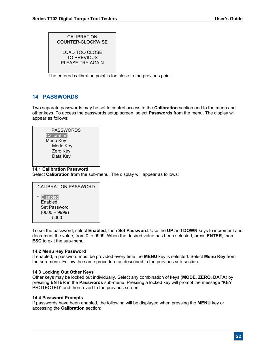 Checkline TT02 User Manual | Page 23 / 28