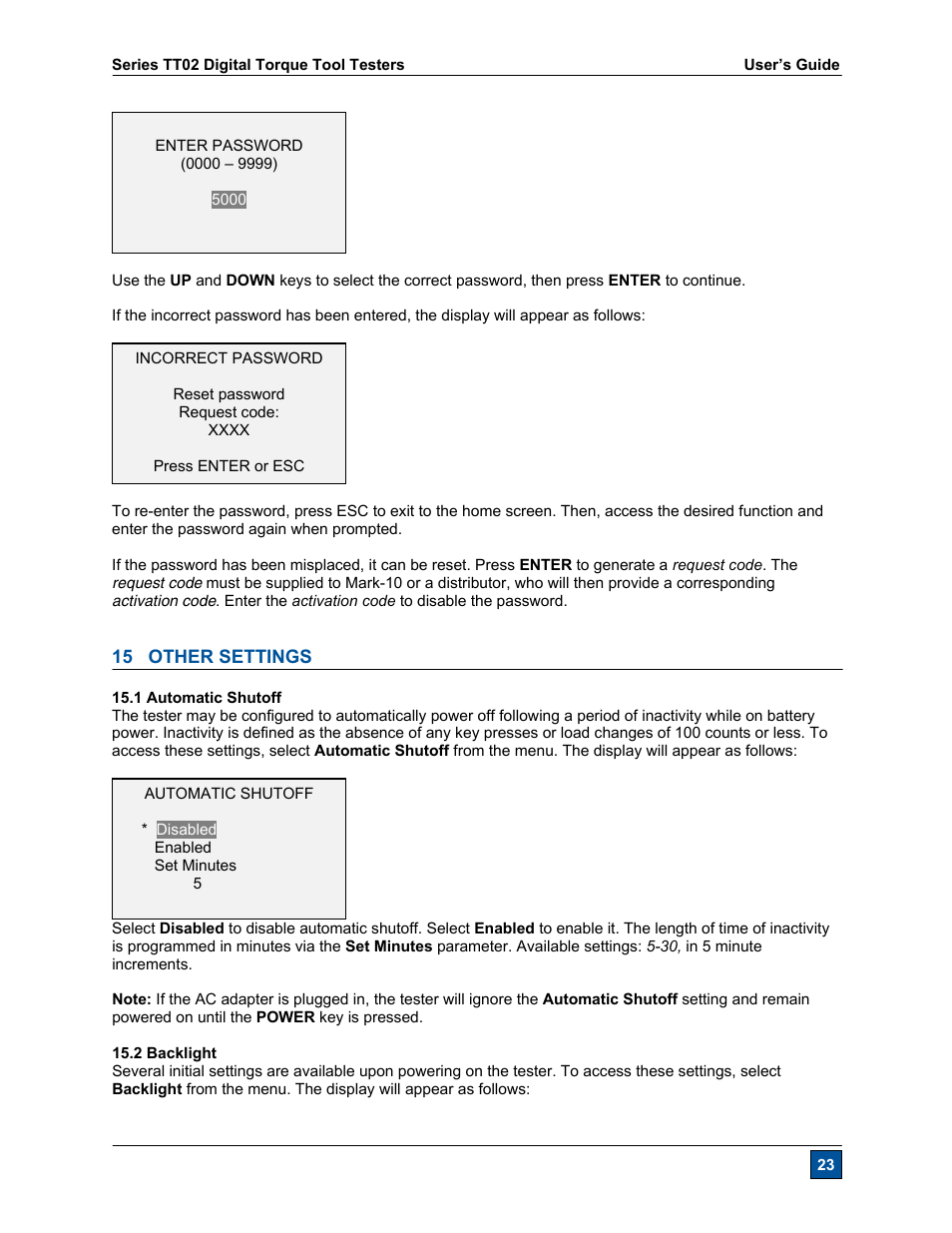 Checkline TT02 User Manual | Page 24 / 28