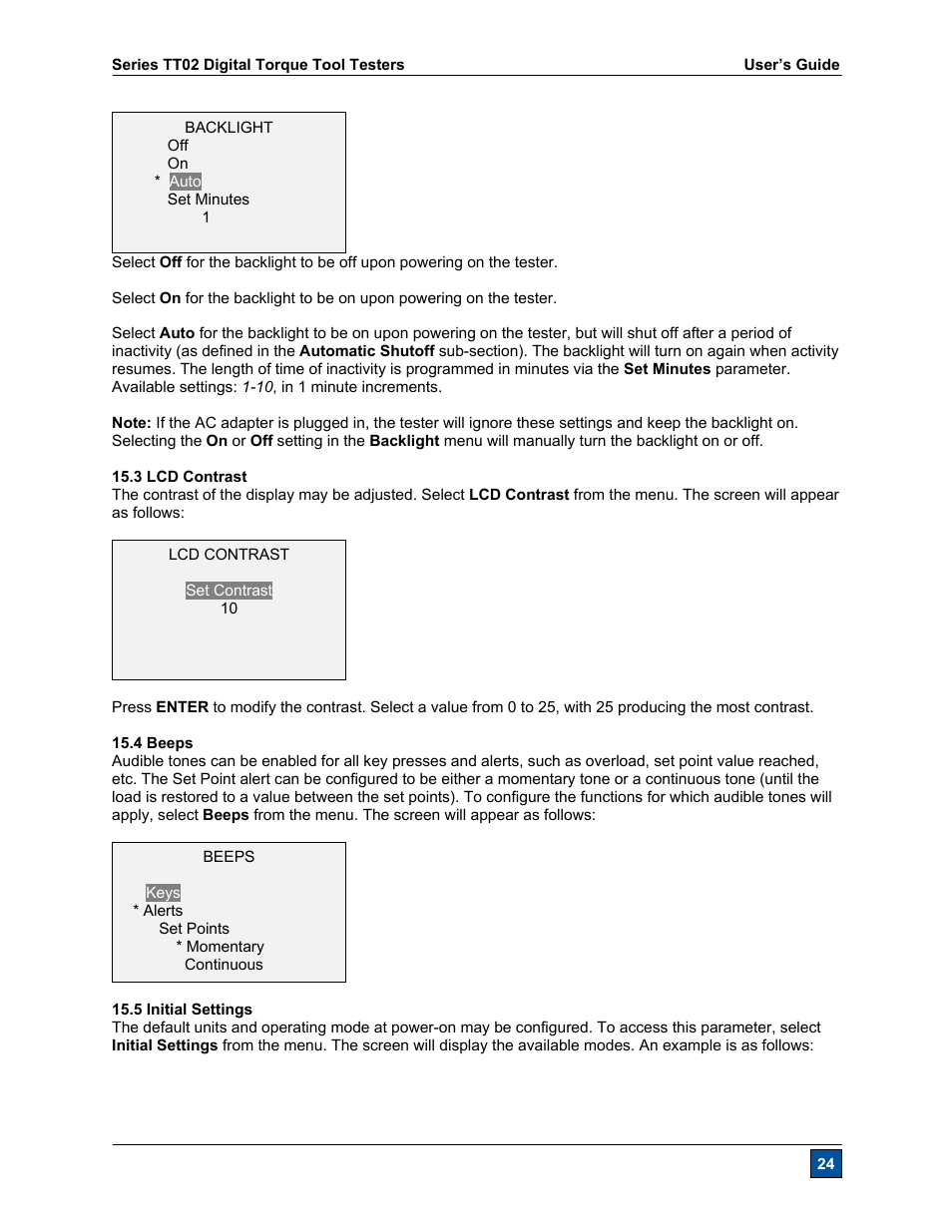 Checkline TT02 User Manual | Page 25 / 28