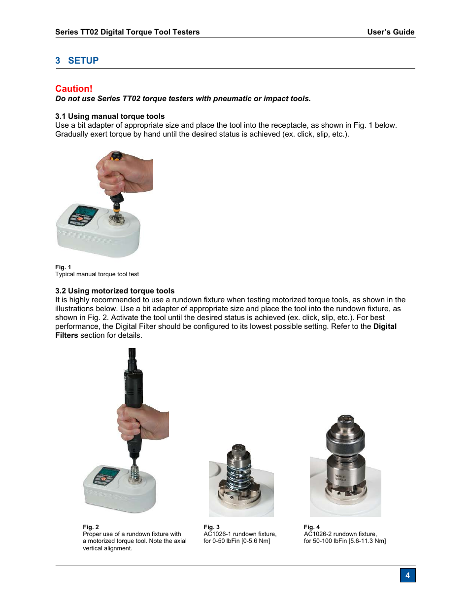 3 setup, Caution | Checkline TT02 User Manual | Page 5 / 28