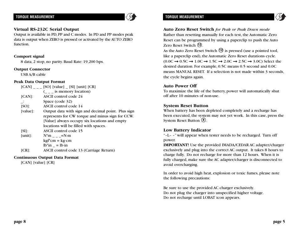 Checkline DI-1M User Manual | Page 5 / 6