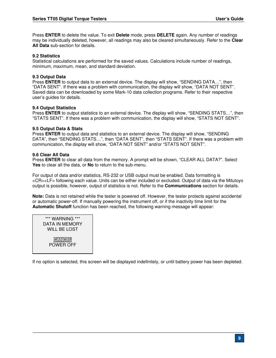 Checkline TT05 User Manual | Page 10 / 26