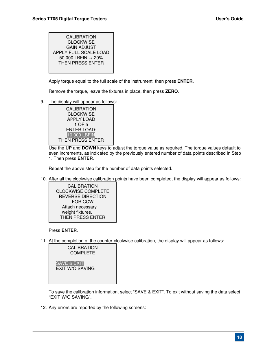 Checkline TT05 User Manual | Page 19 / 26