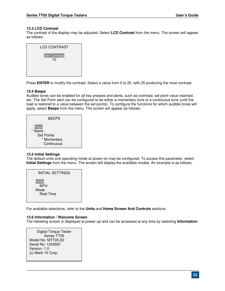 Checkline TT05 User Manual | Page 23 / 26