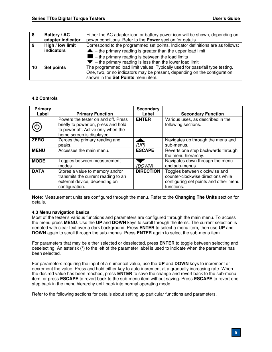 Checkline TT05 User Manual | Page 6 / 26