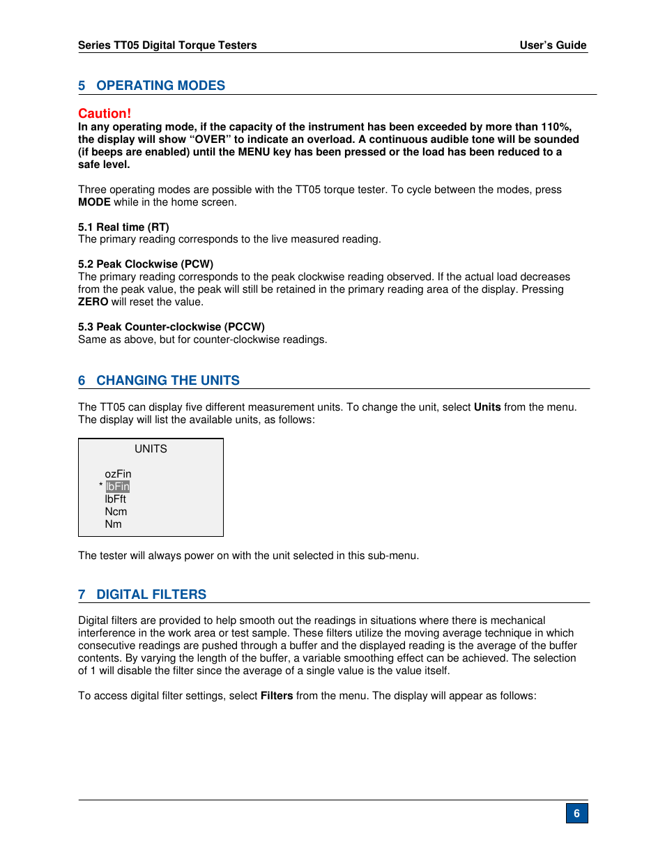 Checkline TT05 User Manual | Page 7 / 26