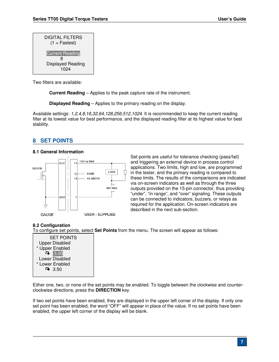 Checkline TT05 User Manual | Page 8 / 26