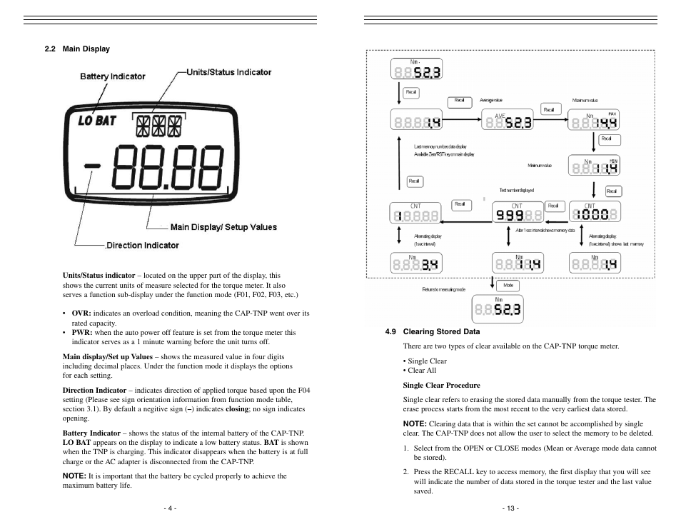 Checkline CAP-TNP User Manual | Page 4 / 10