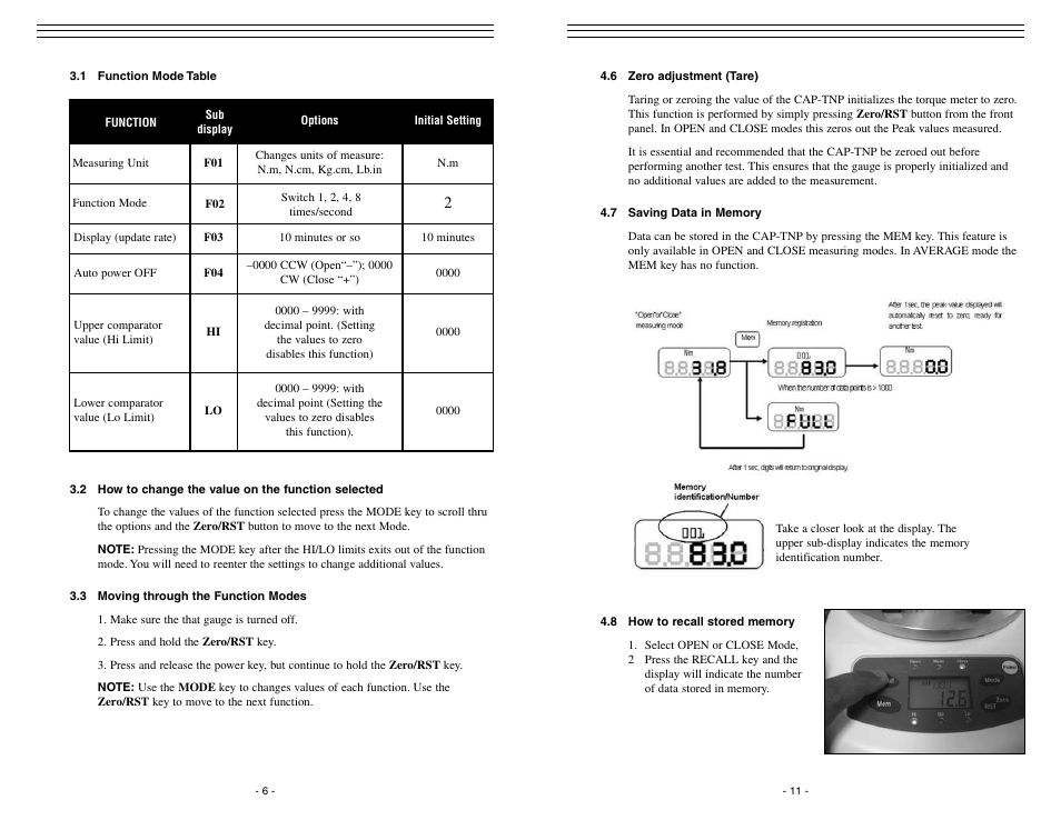 Checkline CAP-TNP User Manual | Page 6 / 10