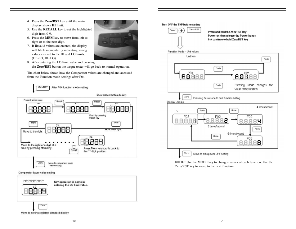 Checkline CAP-TNP User Manual | Page 7 / 10