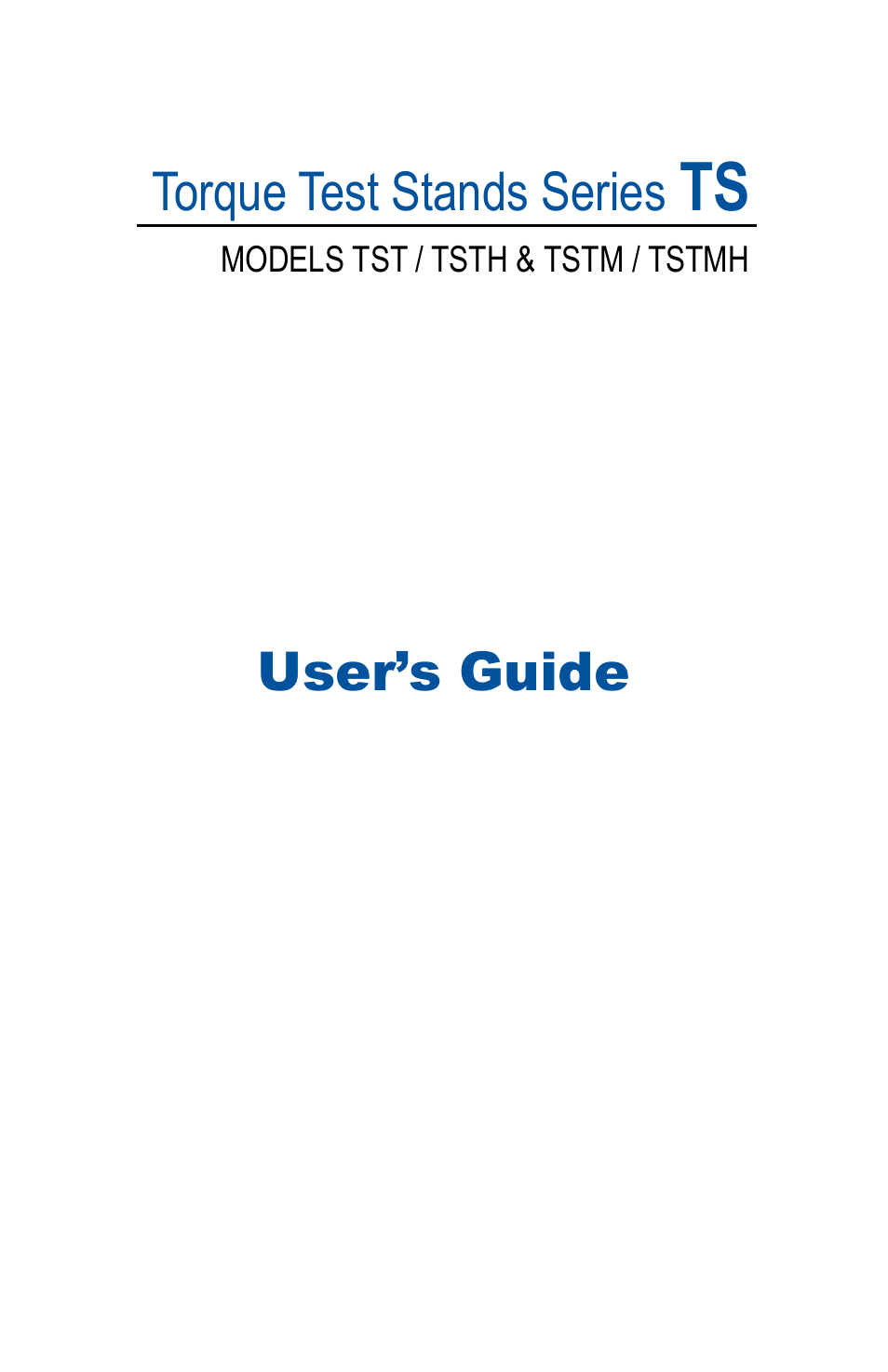 Checkline TST User Manual | 9 pages