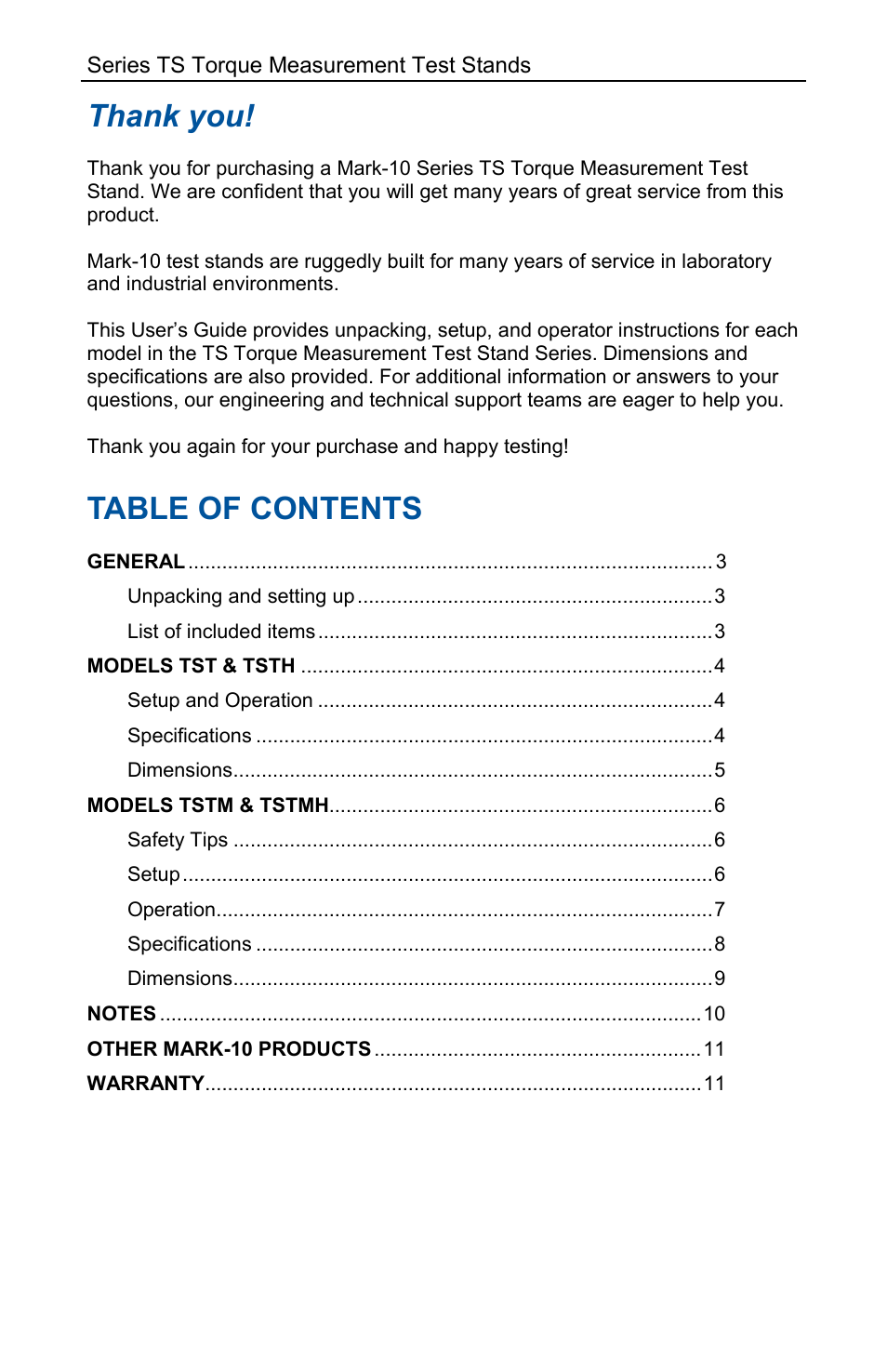 Checkline TST User Manual | Page 2 / 9