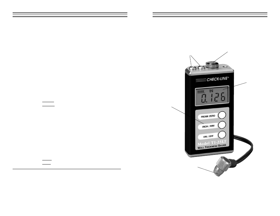 Checkline TI-25LT User Manual | Page 3 / 9
