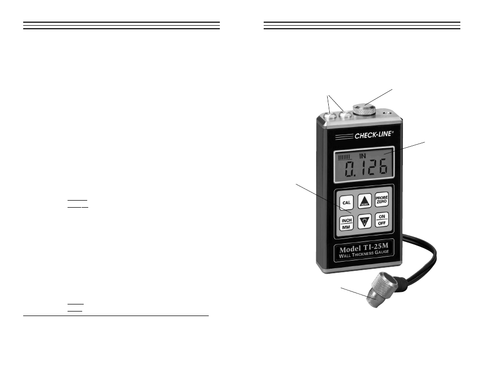 Checkline TI-25M User Manual | Page 3 / 13