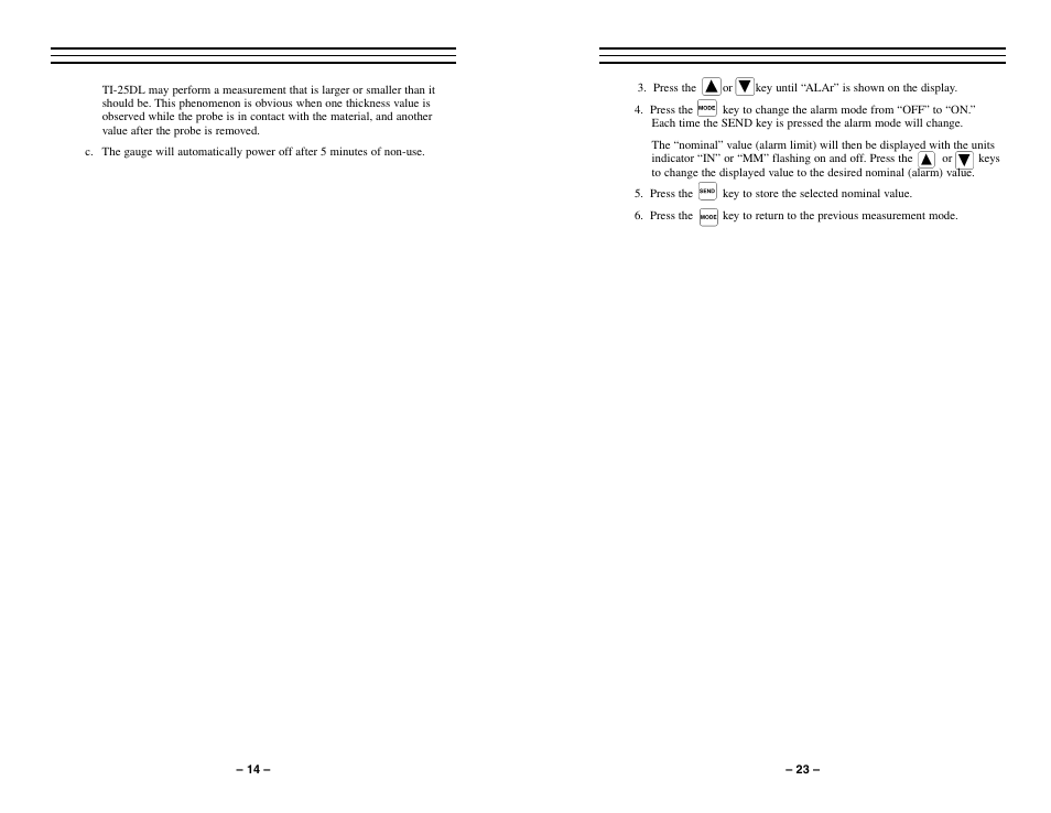 Checkline TI-25DL User Manual | Page 14 / 19